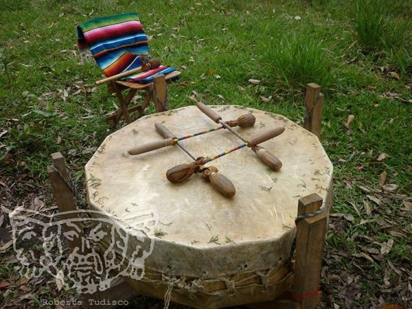Collection "MAN MADE" 2014, digital, 31x52, Digital Fine Art print on photographic matte paper, Colombia: drum ancestral ceremonies