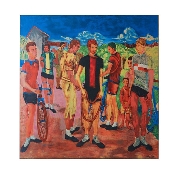 Aligi Sassu - Cyclist