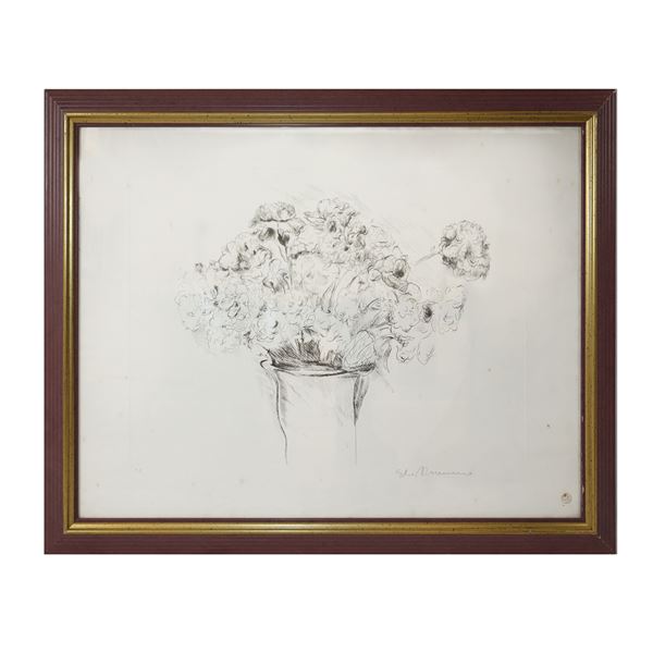 Elio Romano - Still life of flowers, author&#39;s proof
