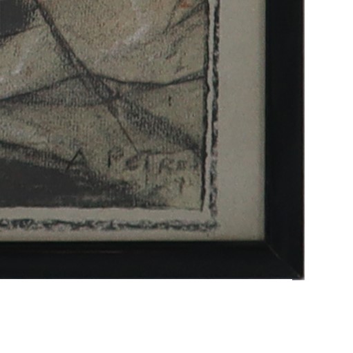 Astratto nei toni nero rosso