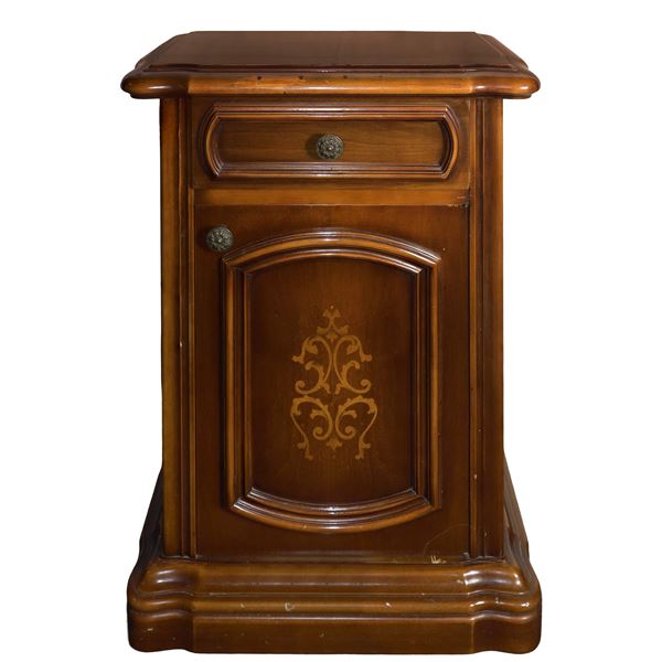 Walnut bedside table