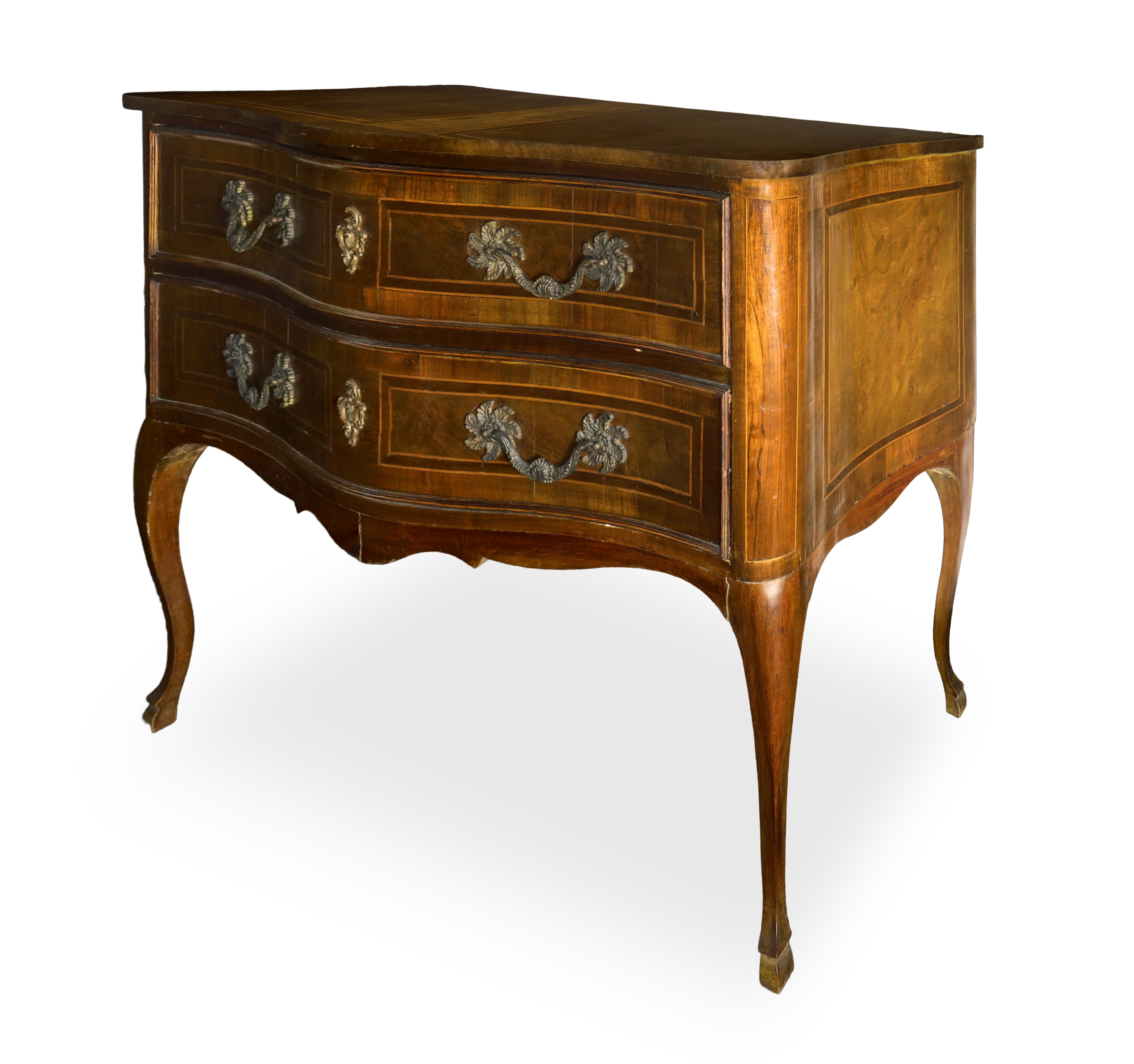 Cassettone 2 cassetti stile Luigi XV