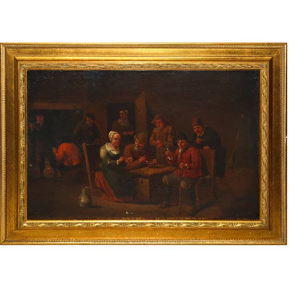 David  Teniers - Interior with characters