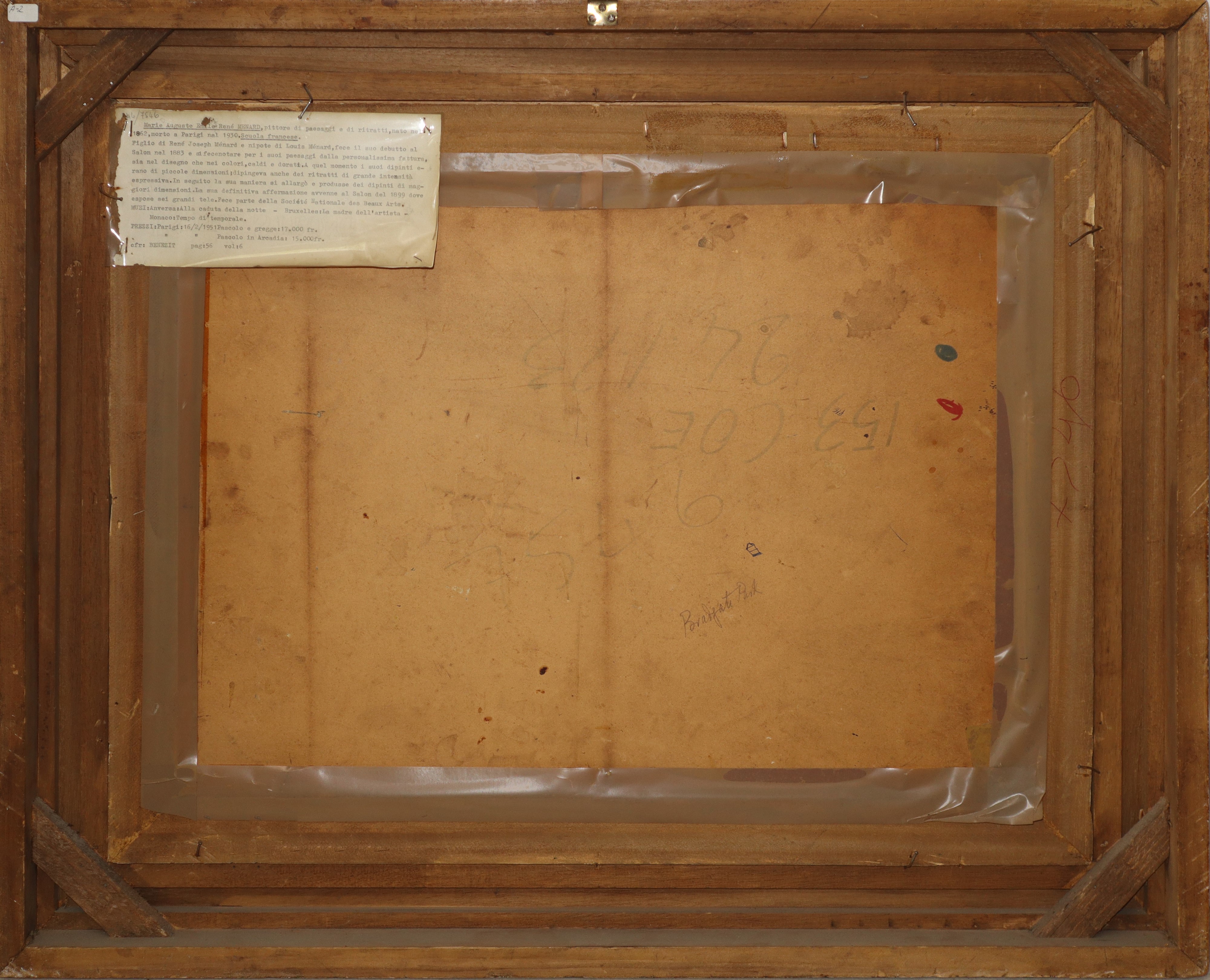 Paesaggio agreste con alberi