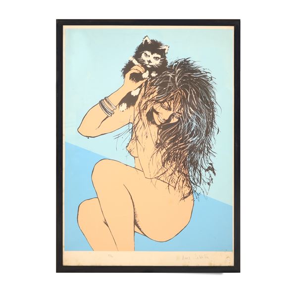 Anna Salvatore - Nude woman with cat