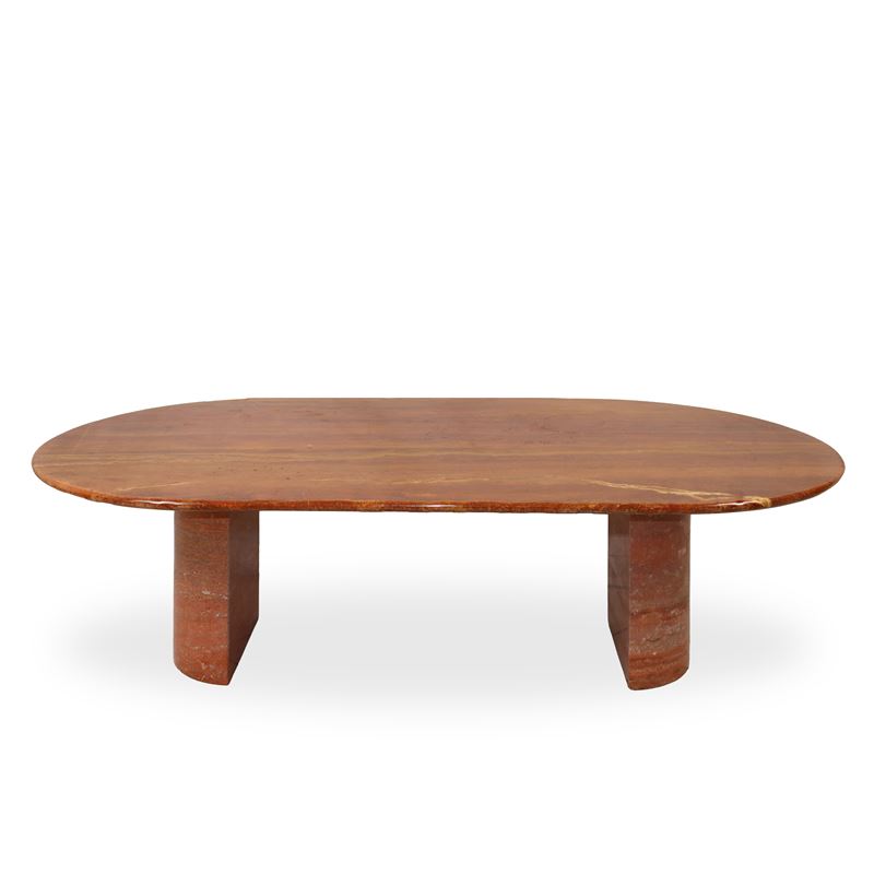 Tavolo basso in marmo rosso