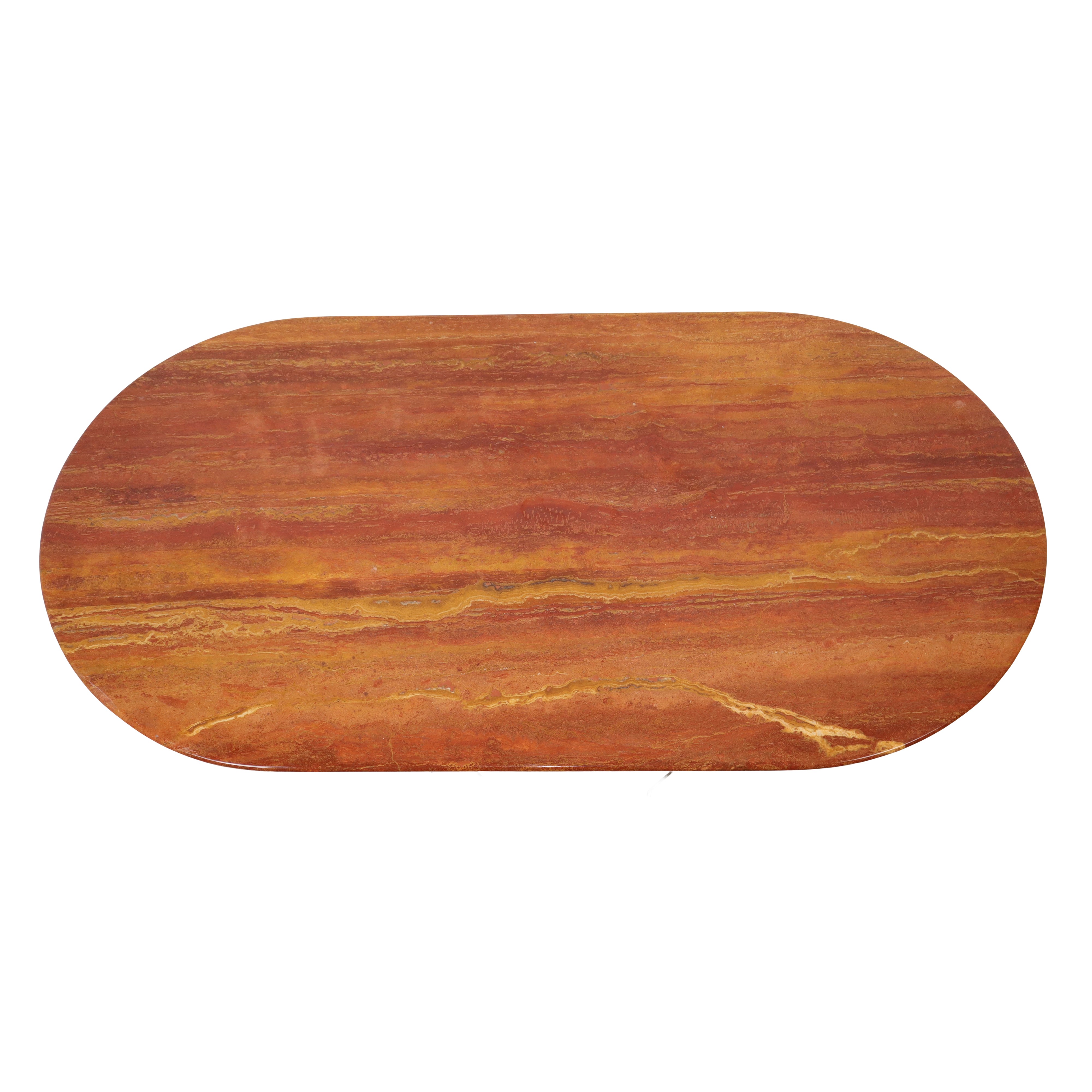 Tavolo basso in marmo rosso