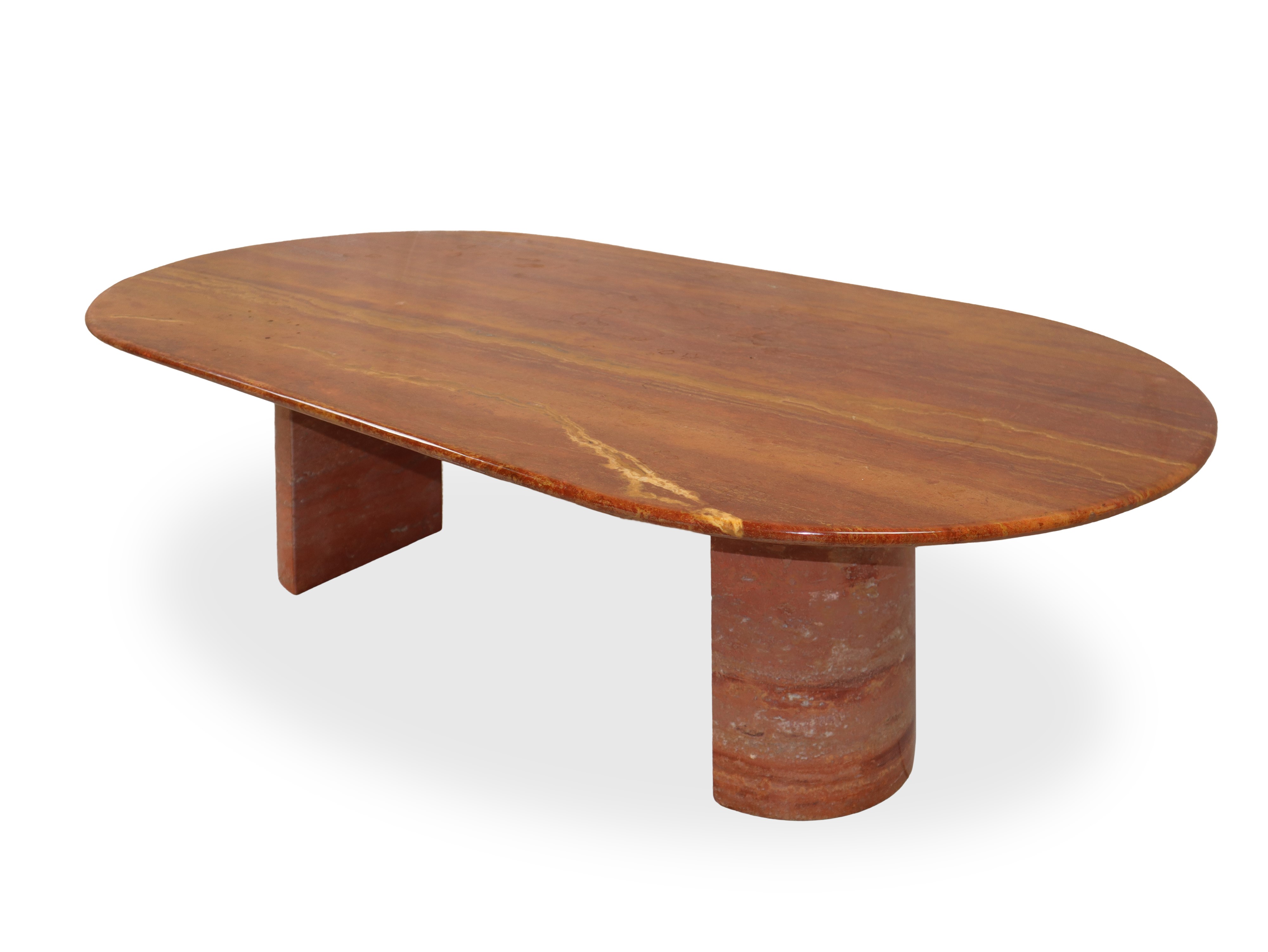 Tavolo basso in marmo rosso