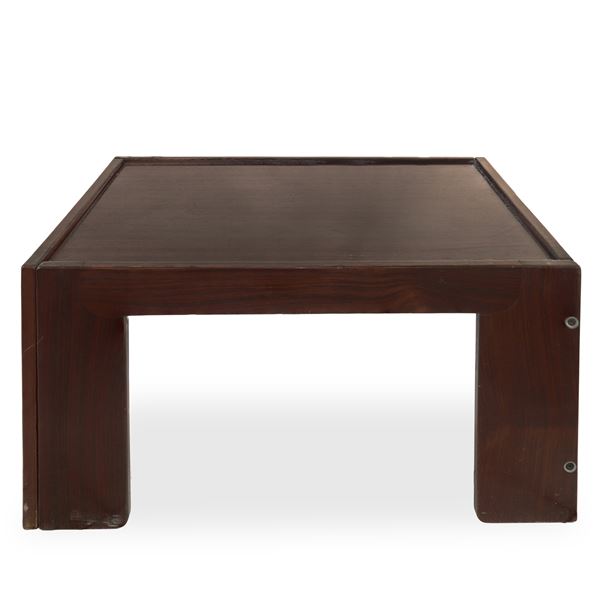 Prod. Cassina Dis. Afra e Tobia Scarpa - Mahogany wood coffee table