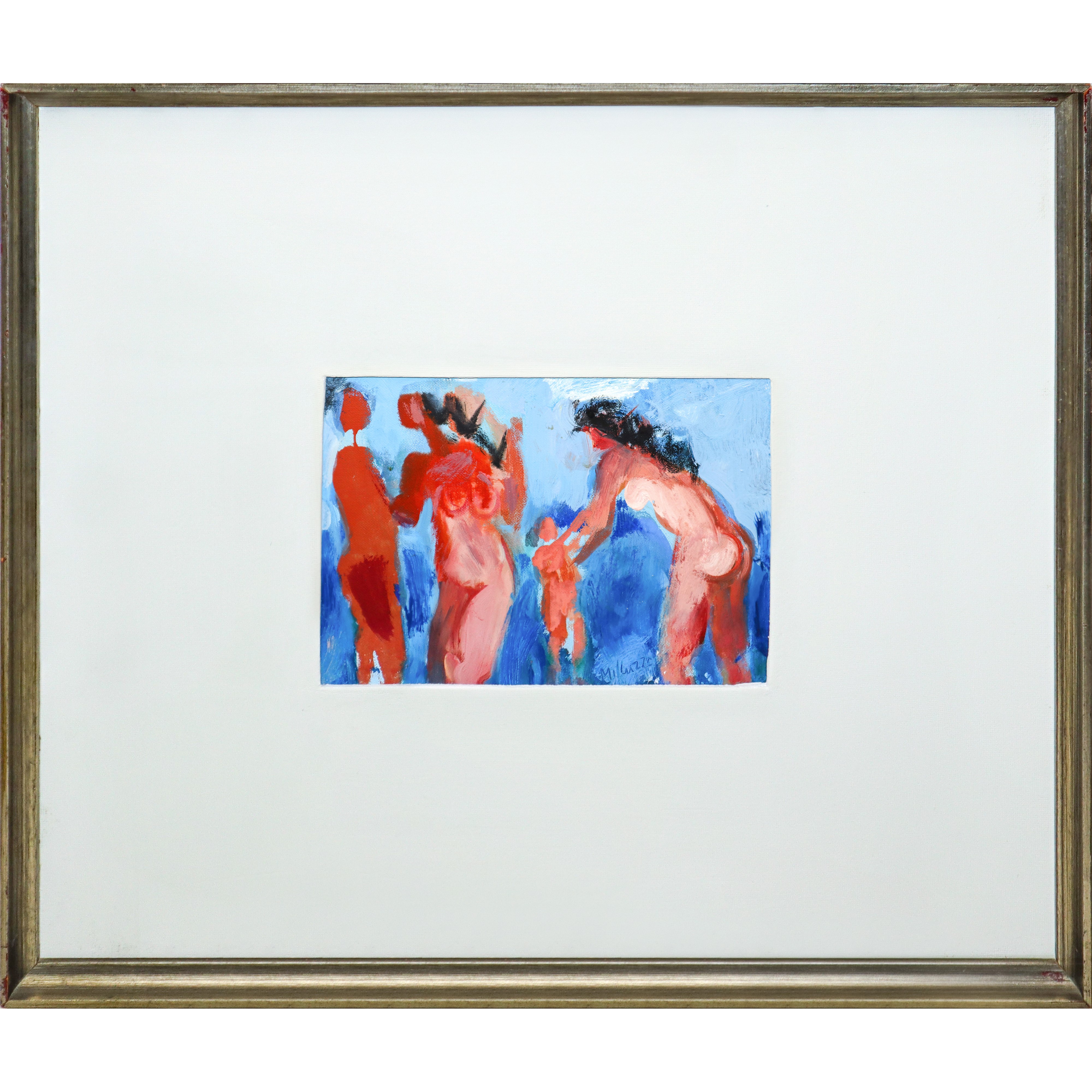 Sebastiano Milluzzo - Nudi di donna, olio su tela