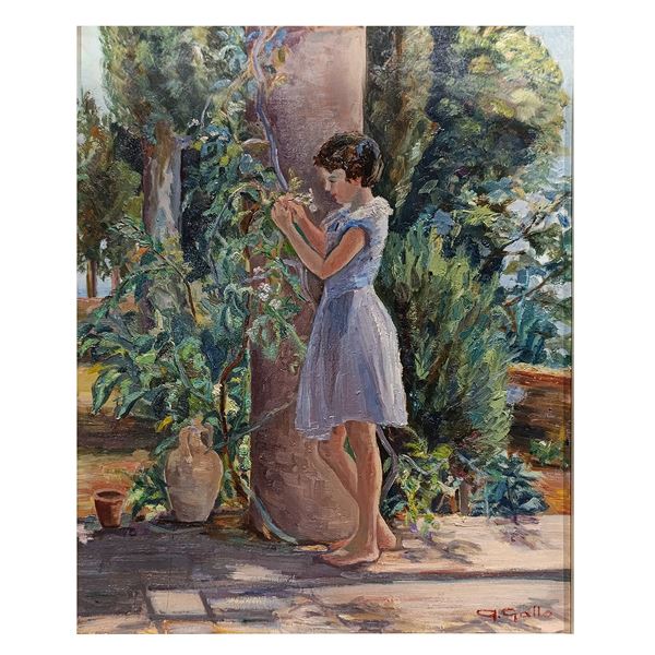 Adriana Gallo - Ragazza in giardino