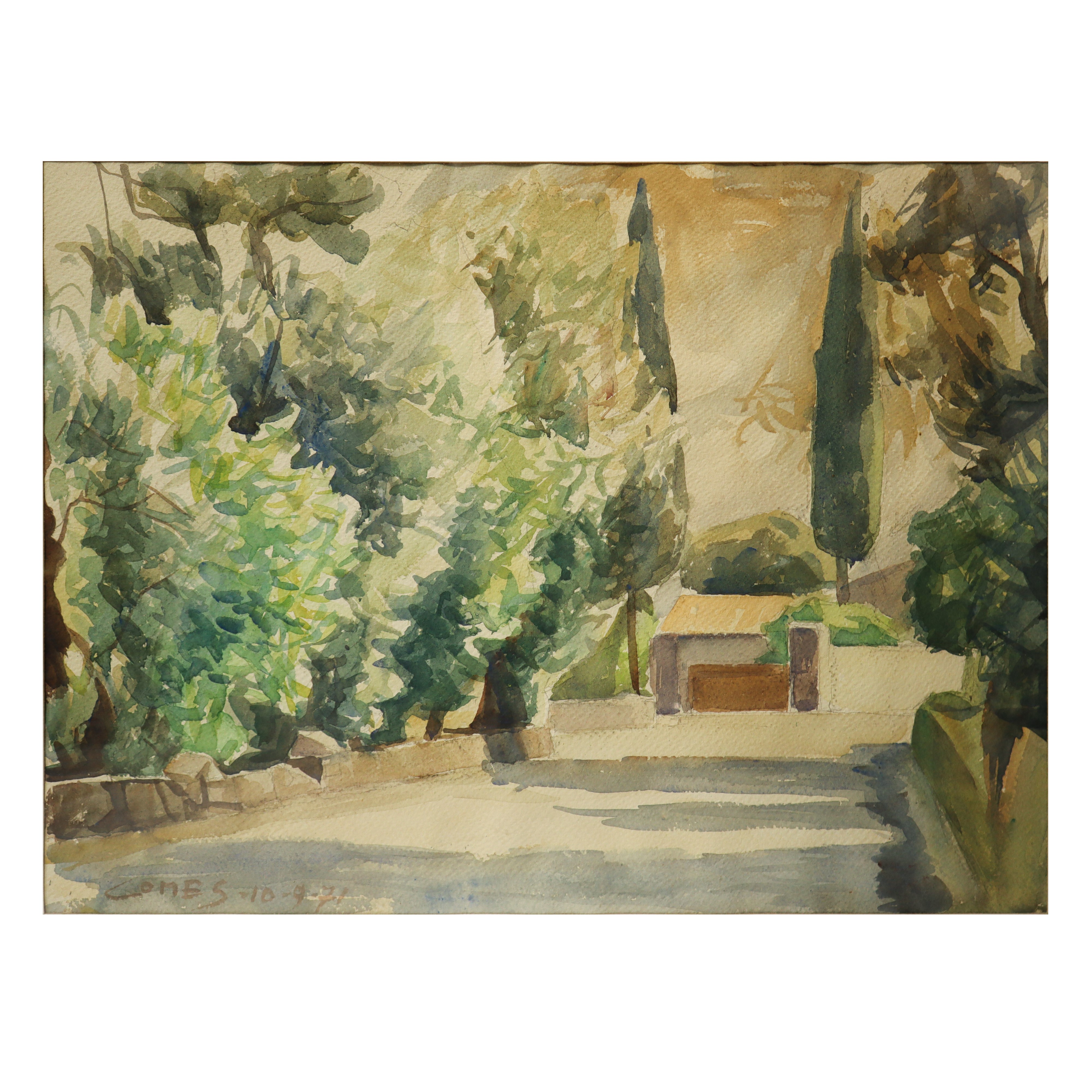 Carmelo Comes - Strada con Alberi