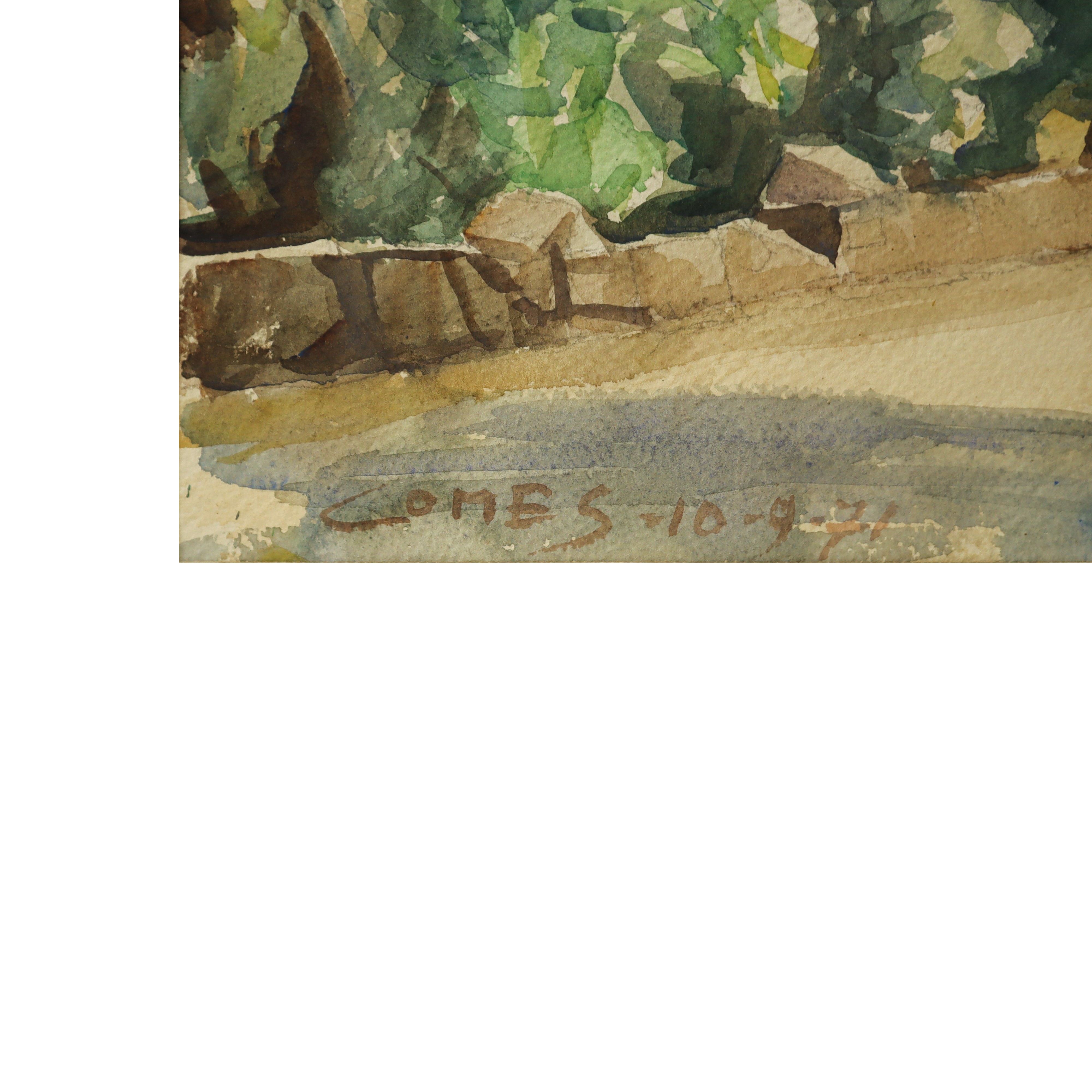 Carmelo Comes - Strada con Alberi