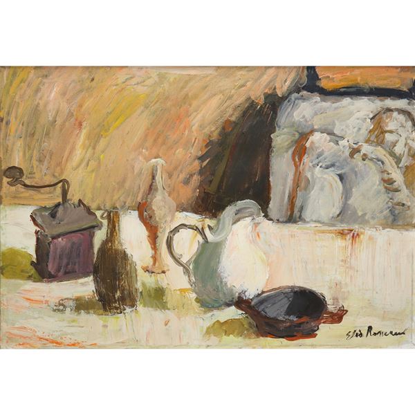 Elio Romano - Still life of vases
