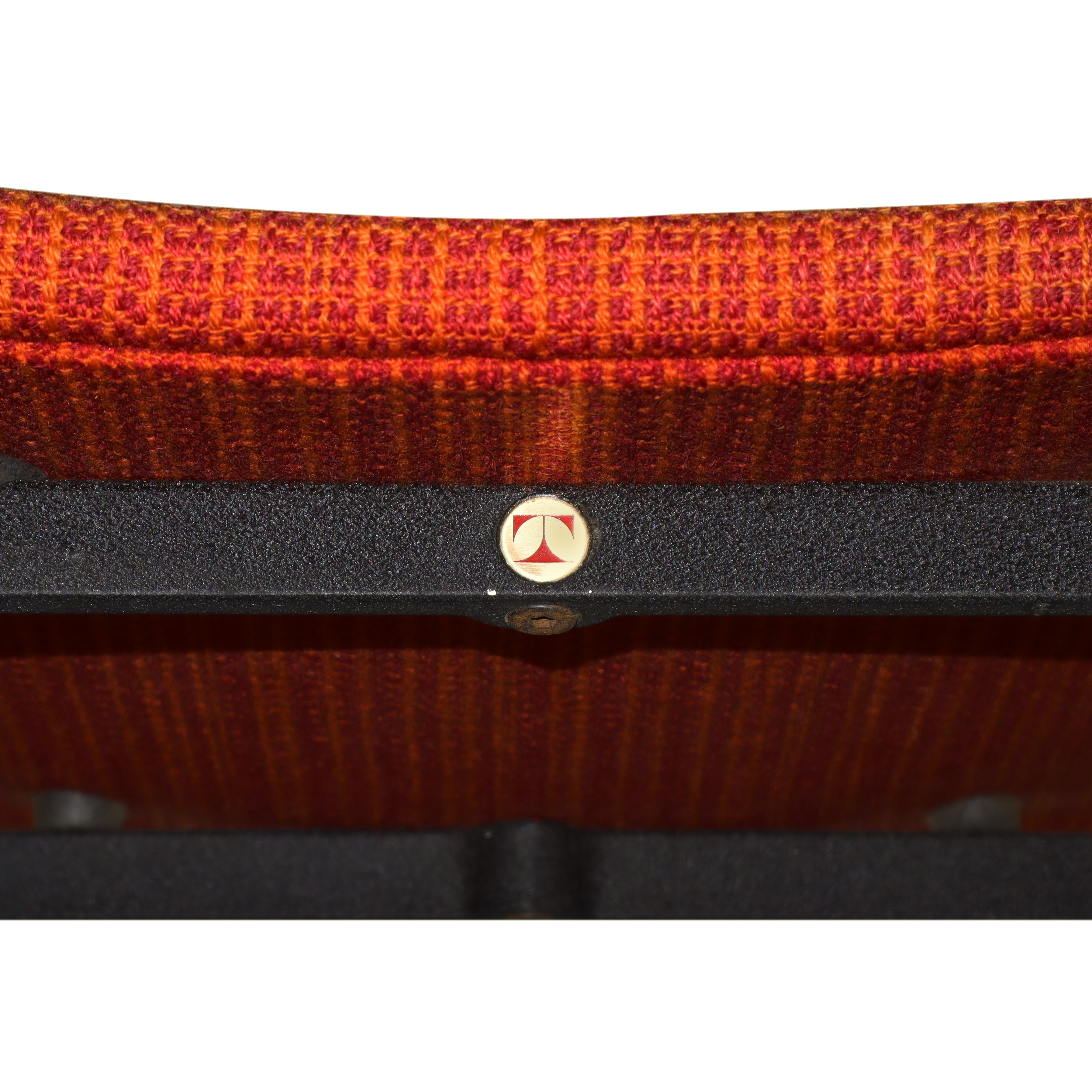 N°6 sedie modello S82 con struttura in legno particolari in alluminio e rivestimento in tessuto