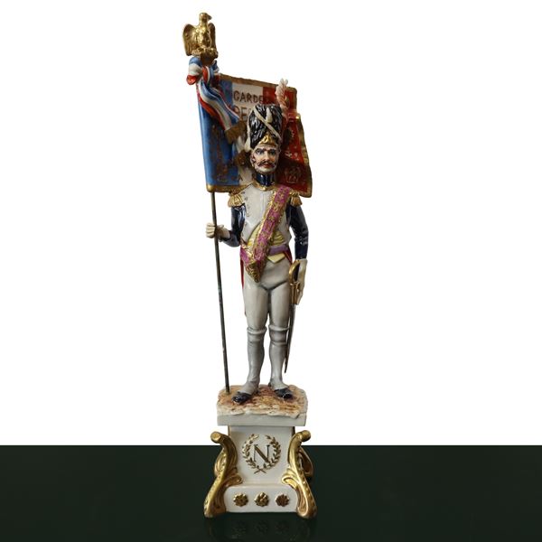 Guido Cacciapuoti - French porcelain flag bearer