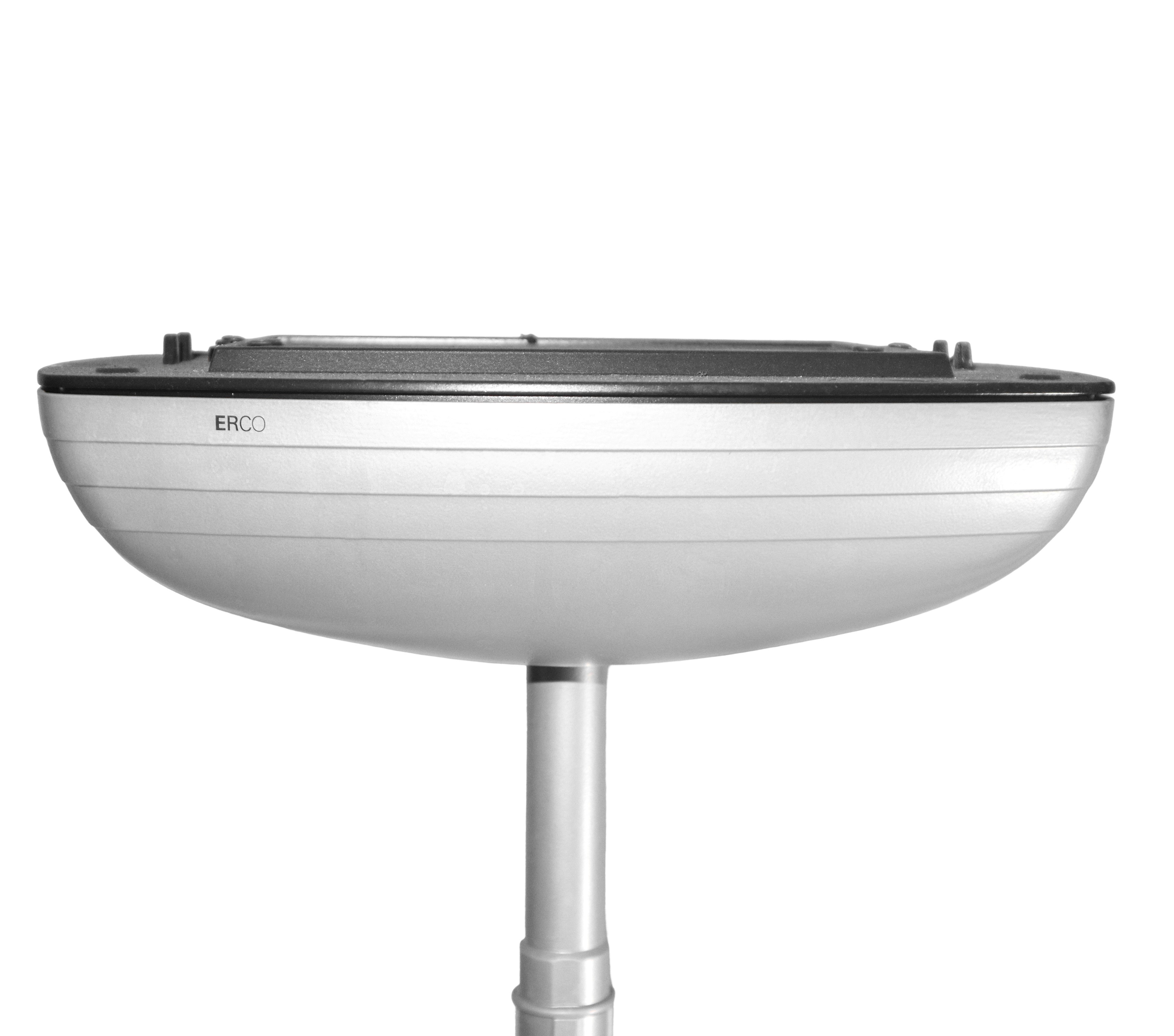 Piantana da terra in metallo grigio