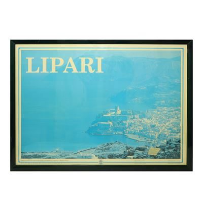 Panorama di Lipari, 1989, cm 57 x 73