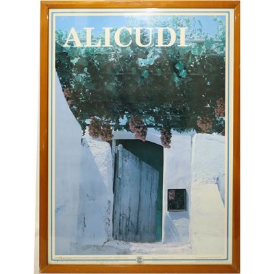 Casa tipica Eoliana, Alicudi, 1989, tecnica mista su tela