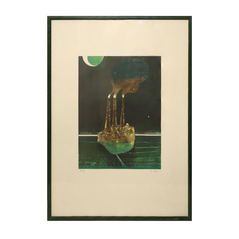 Alberto Andreis - Senza titolo, litografia