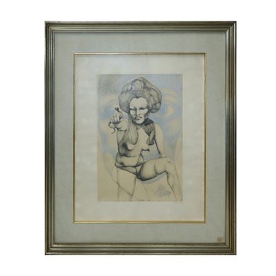 Senza titolo (disegno) datato 1974, firmato e numerato 40/100