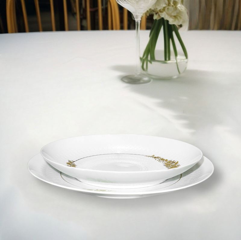 Rosenthal Group Germany - Servizio di piatti Bianco con decori floreali in oro