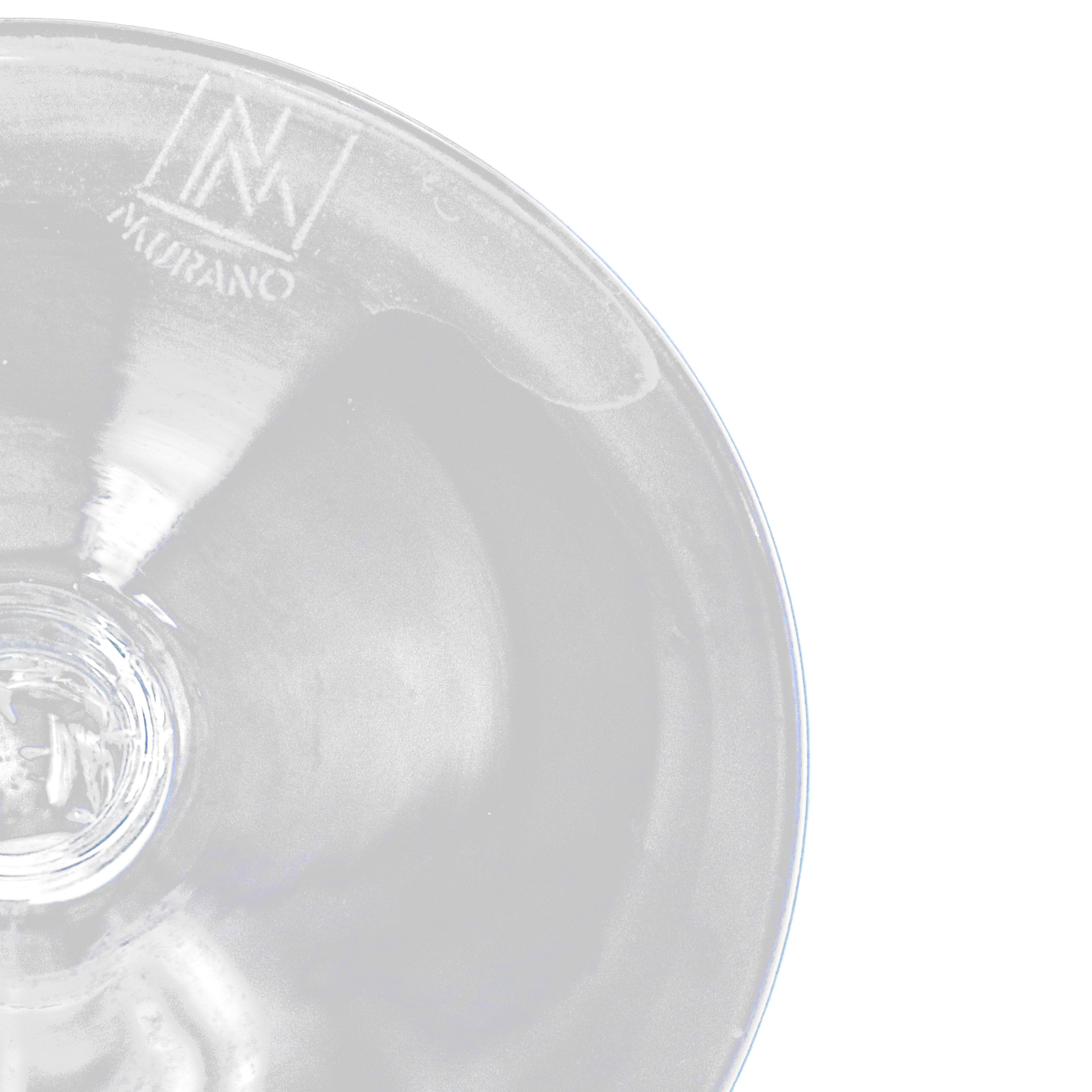 Servizio di bicchieri in vetro di Murano