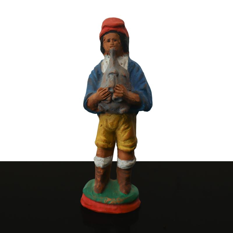 Fischietto nella guisa di suonatore di zampogna