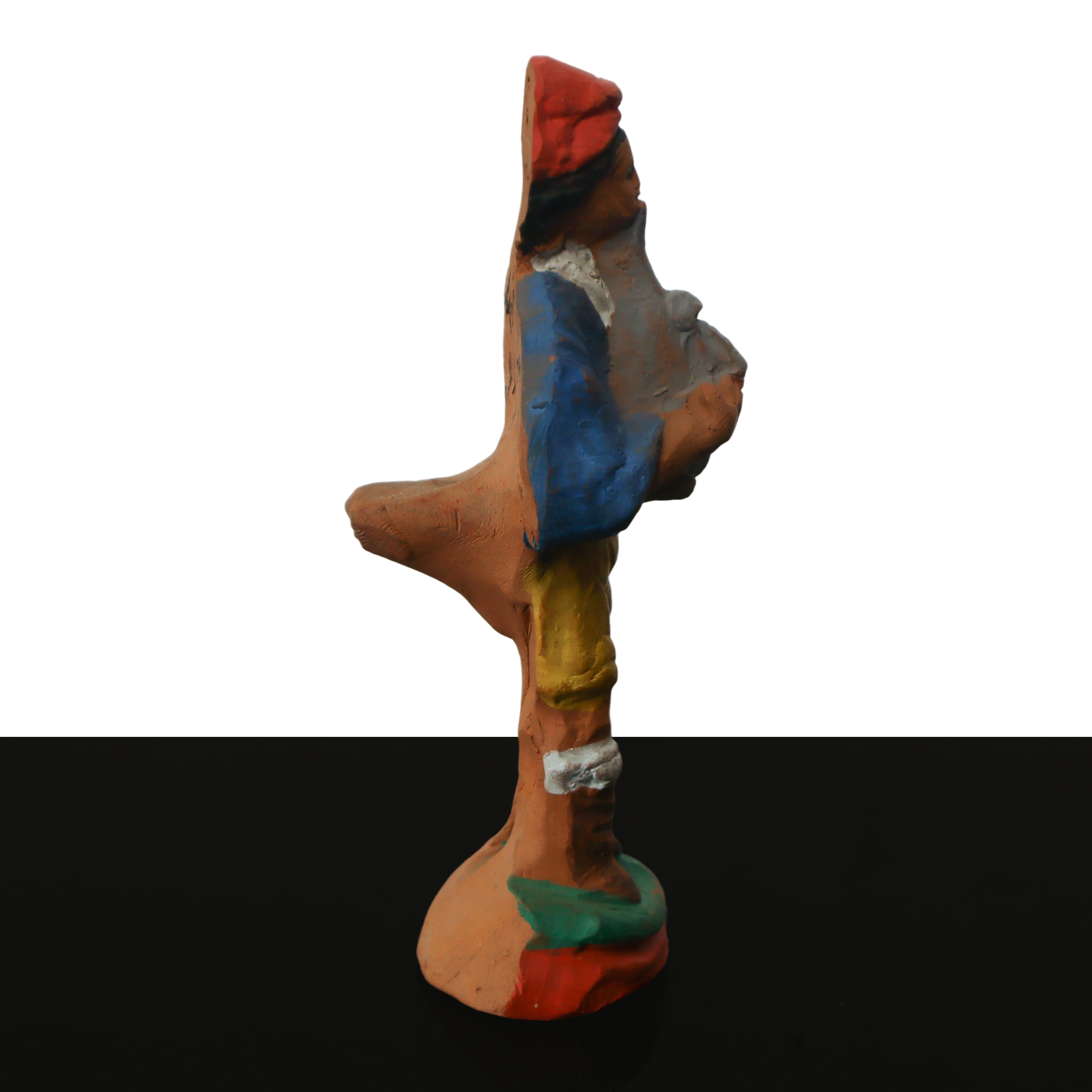 Fischietto nella guisa di suonatore di zampogna