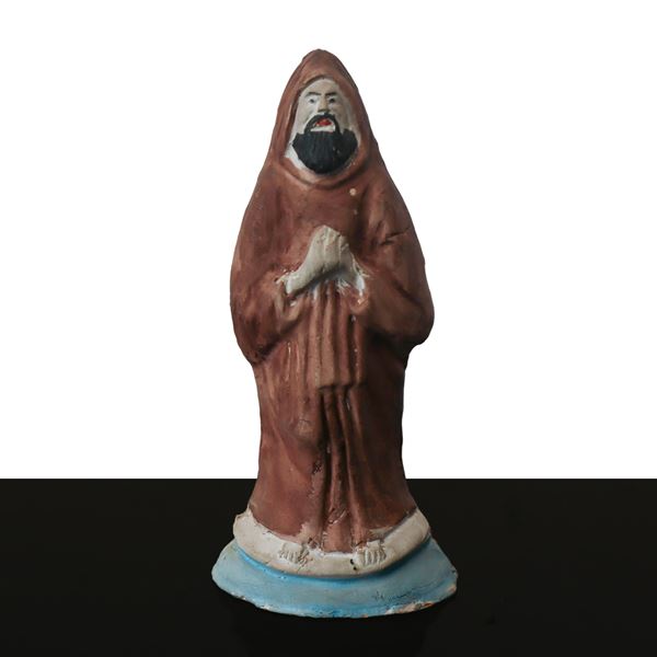 Mario Iudici - Fischietto in ceramica nella guisa di frate