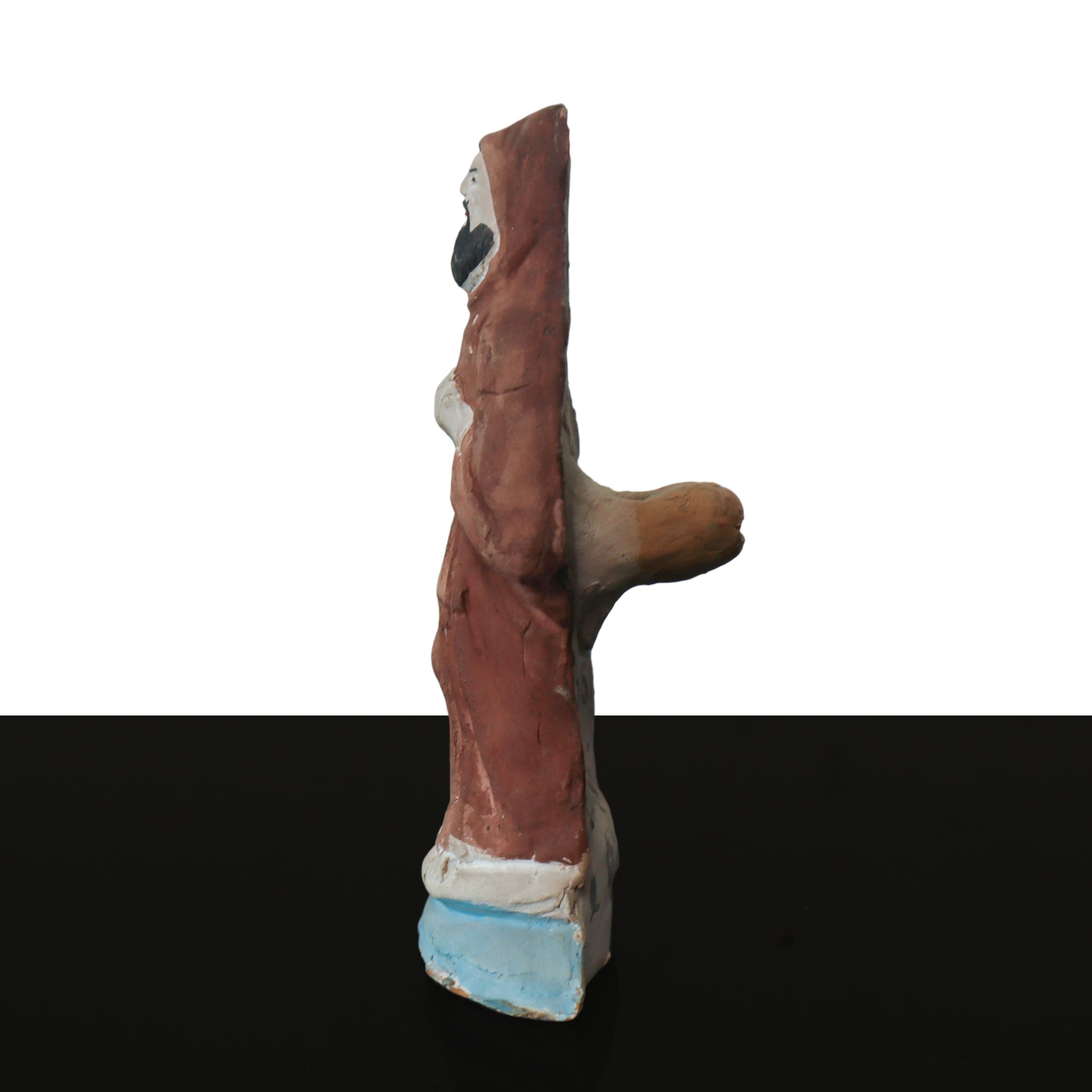 Fischietto in ceramica nella guisa di frate