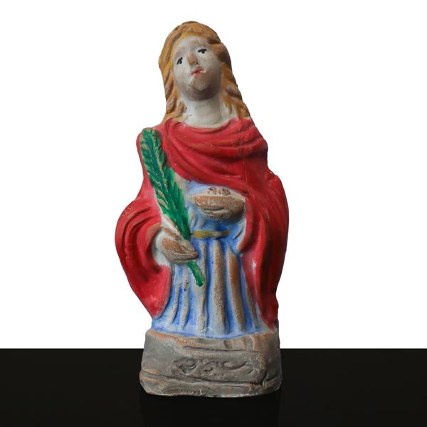 Enzo Forgia - Terracotta whistle depicting Jesus