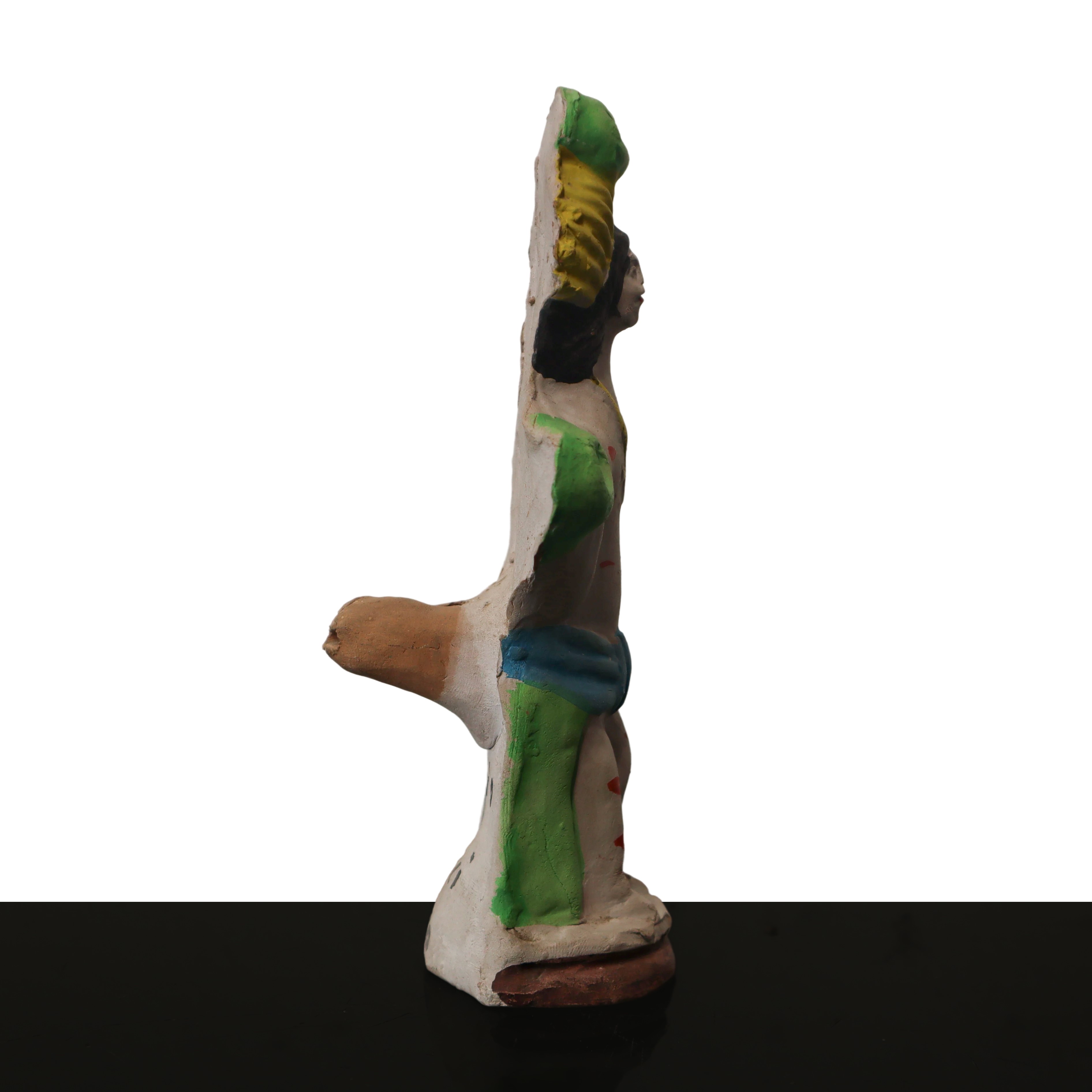 Fischietto in terracotta nella guisa di Gesù