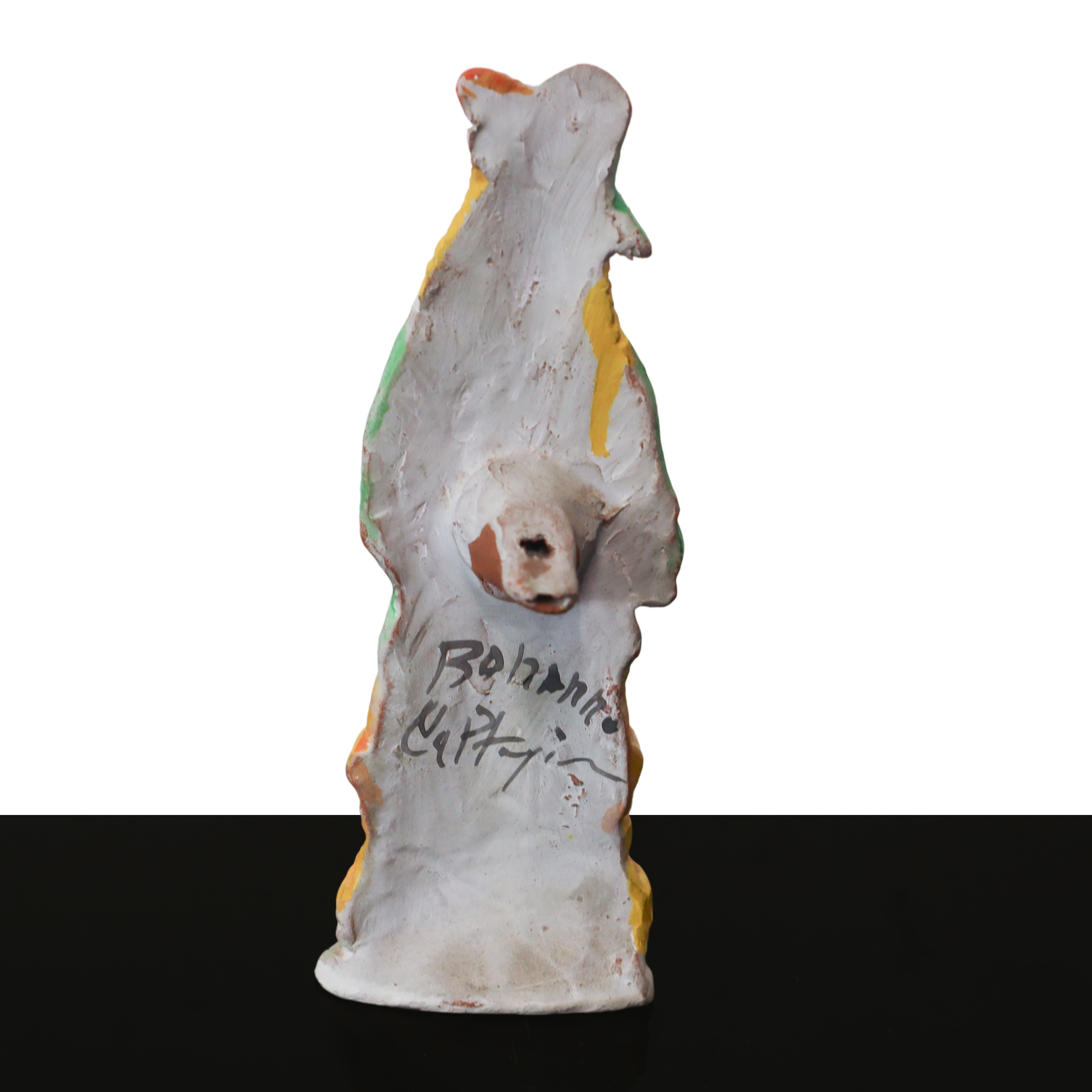Ceramiche Bonanno - Fischietto Raffigurante Donna in Abito Popolare
