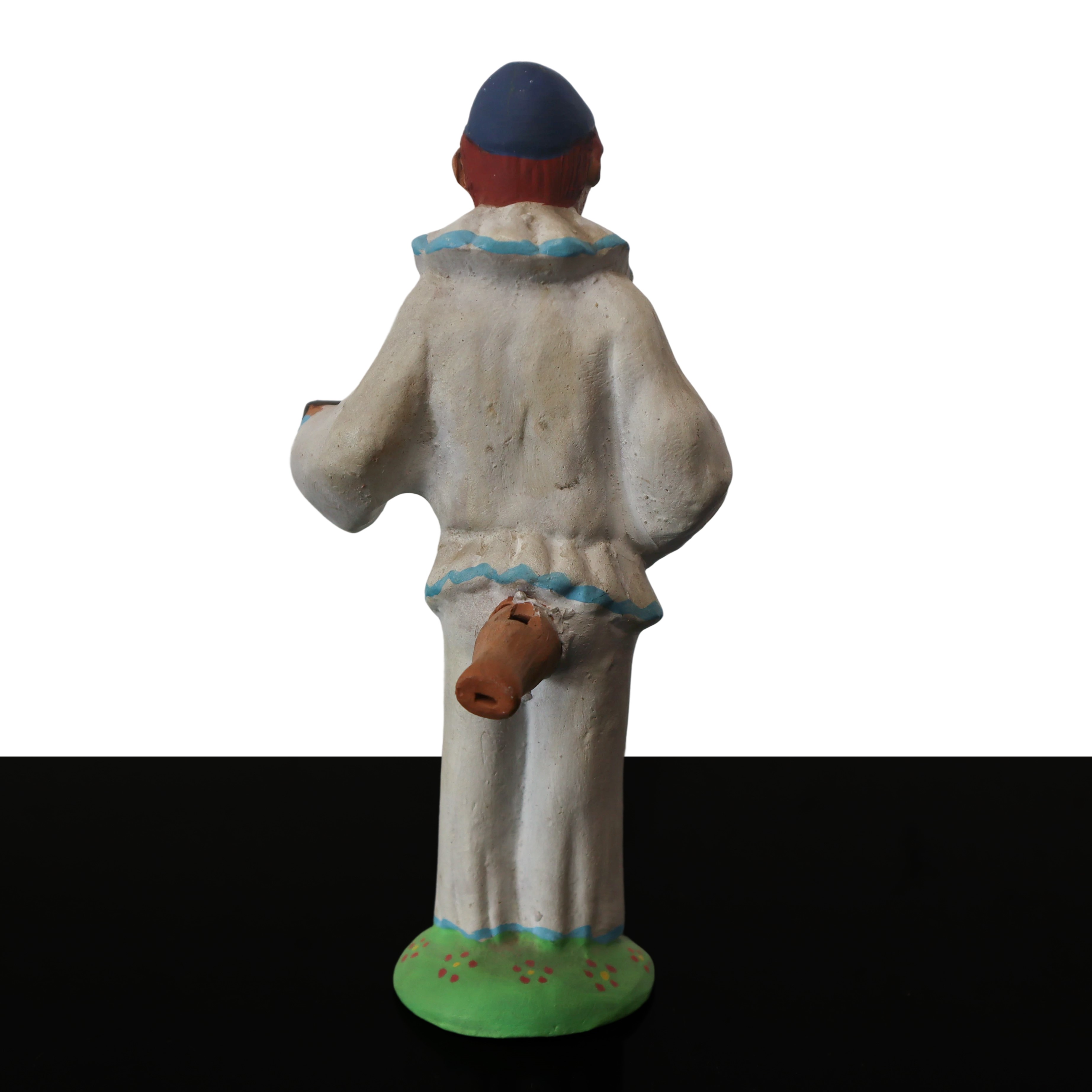 Fischietto, raffigurante clown, altezza 15 cm