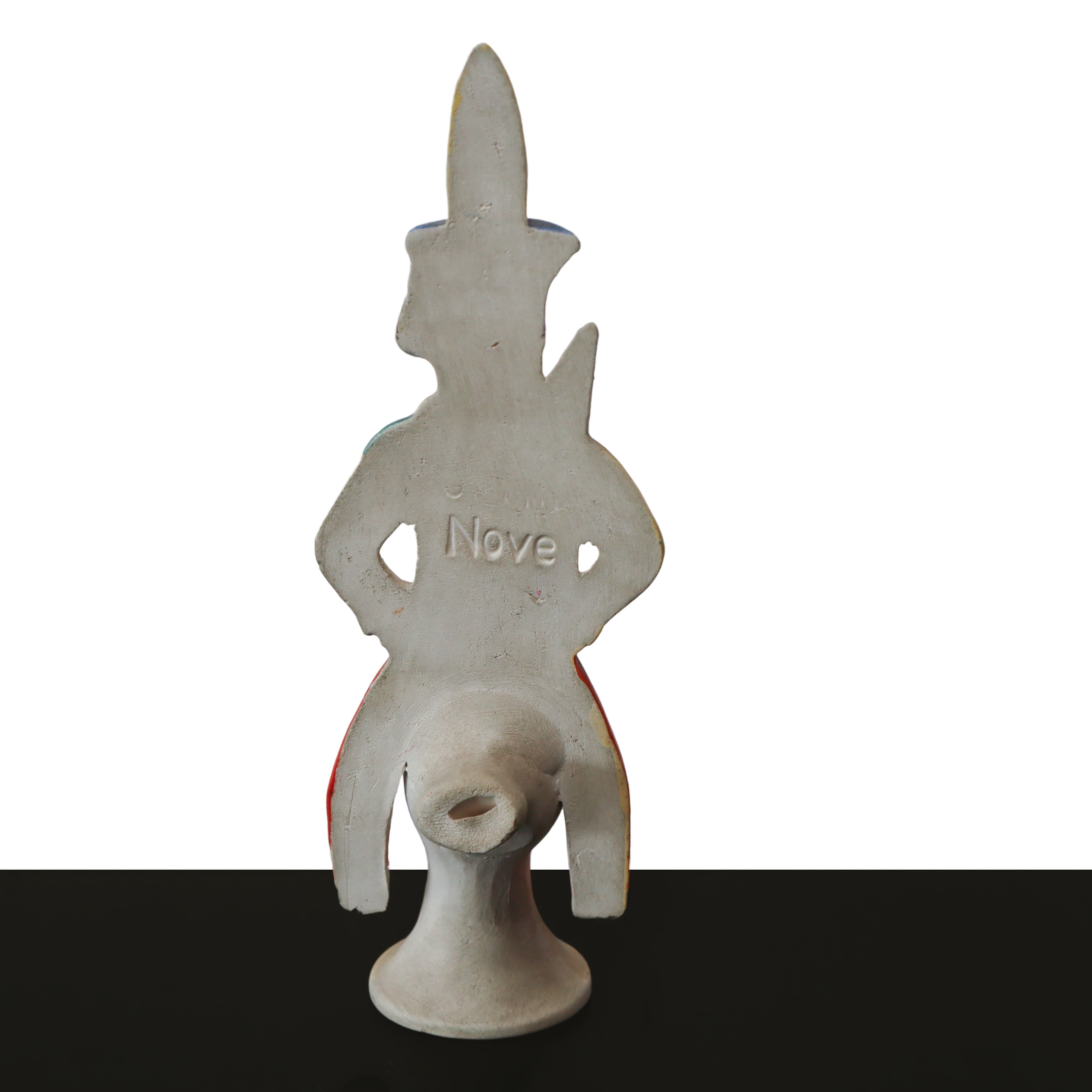 Nove Ceramiche - Fischietto Policromo Raffigurante Soldato