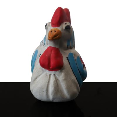 Fischietto a guisa di gallina, ceramica, altezza 8 cm