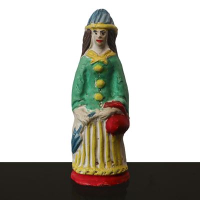 Fischietto a guisa di donna, ceramica, h cm 13