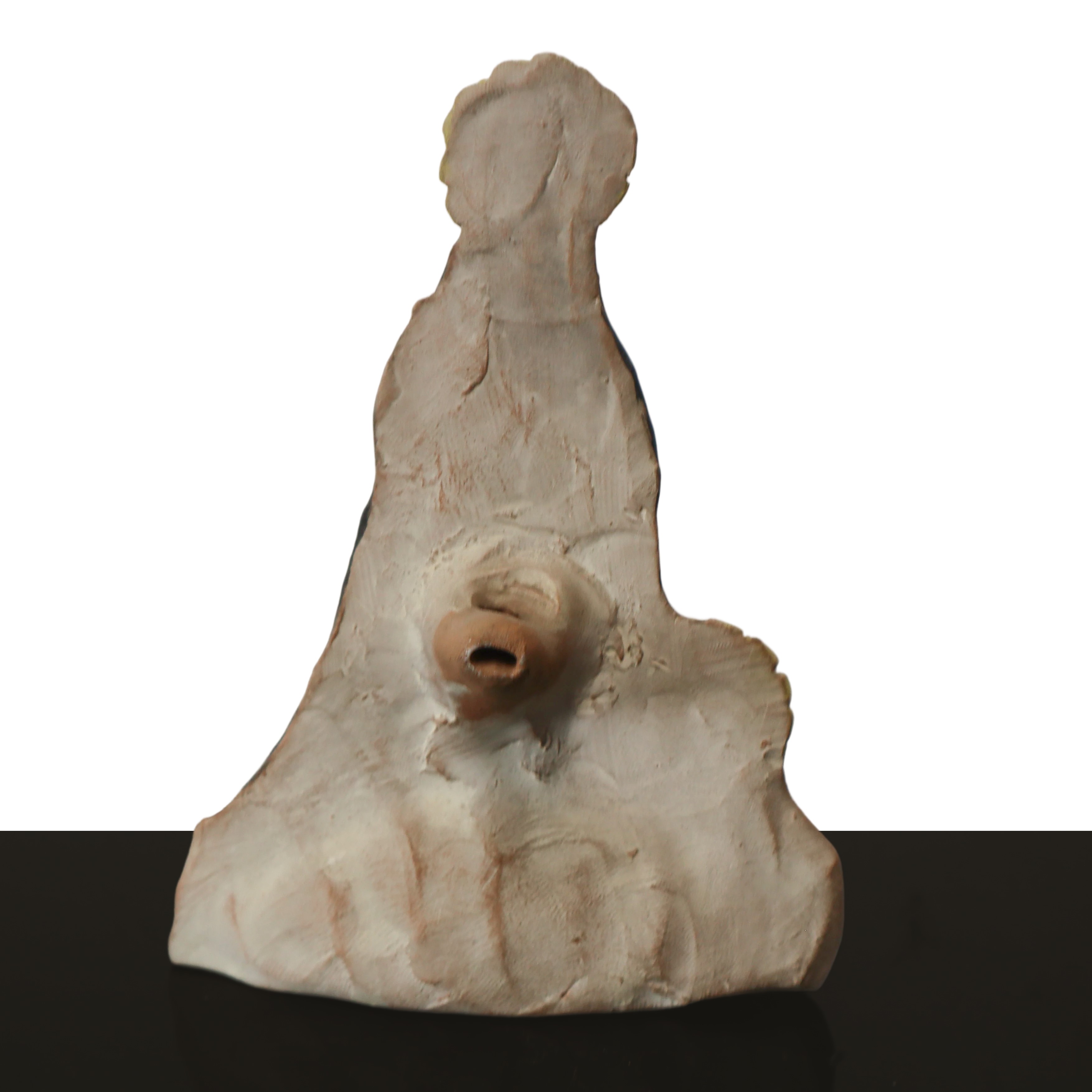 Fischietto raffigurante Gesù e la Madonna, h cm 13