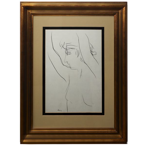 Nino  Cordio - Nude woman in profile