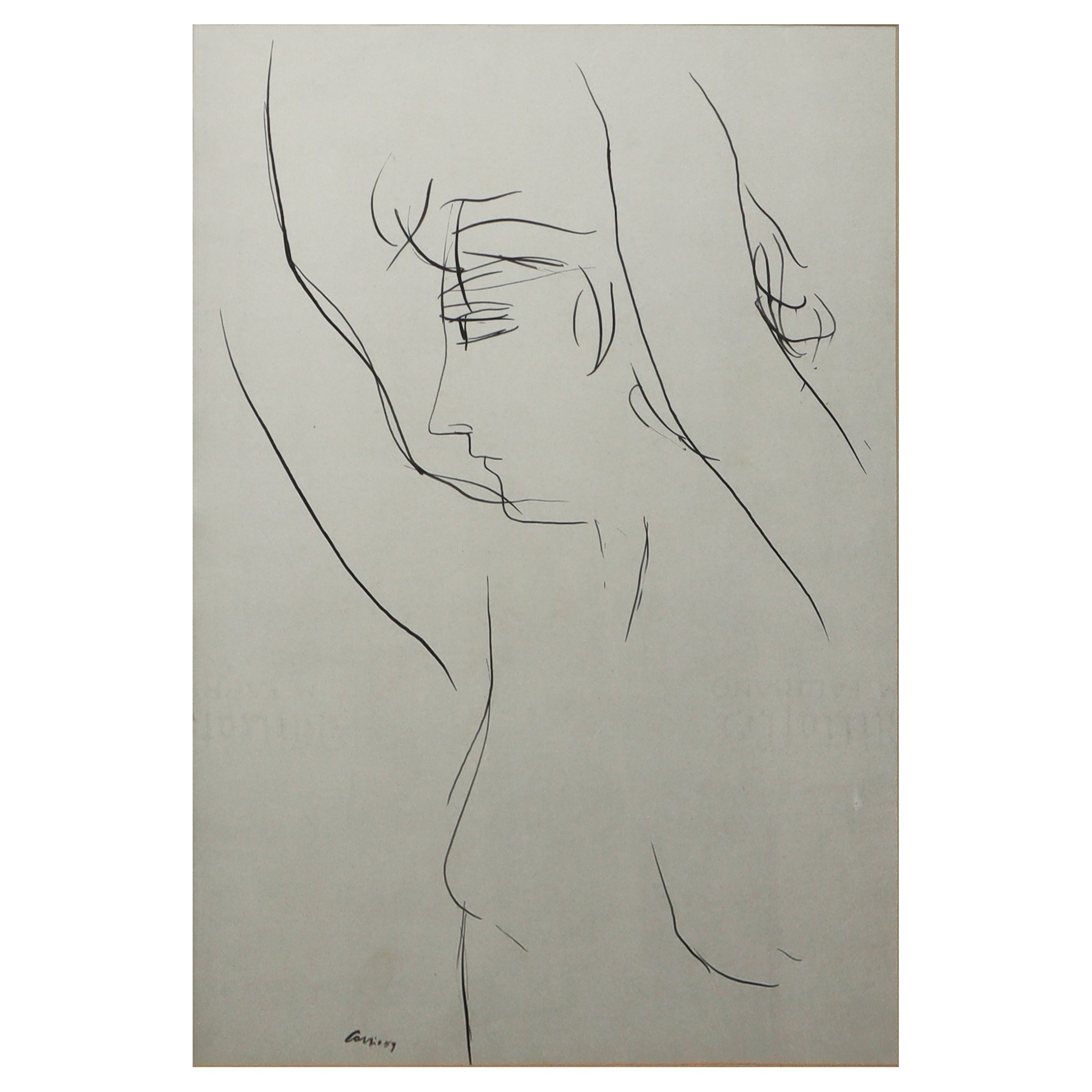 Nino Cordio - Nudo di Donna di Profilo