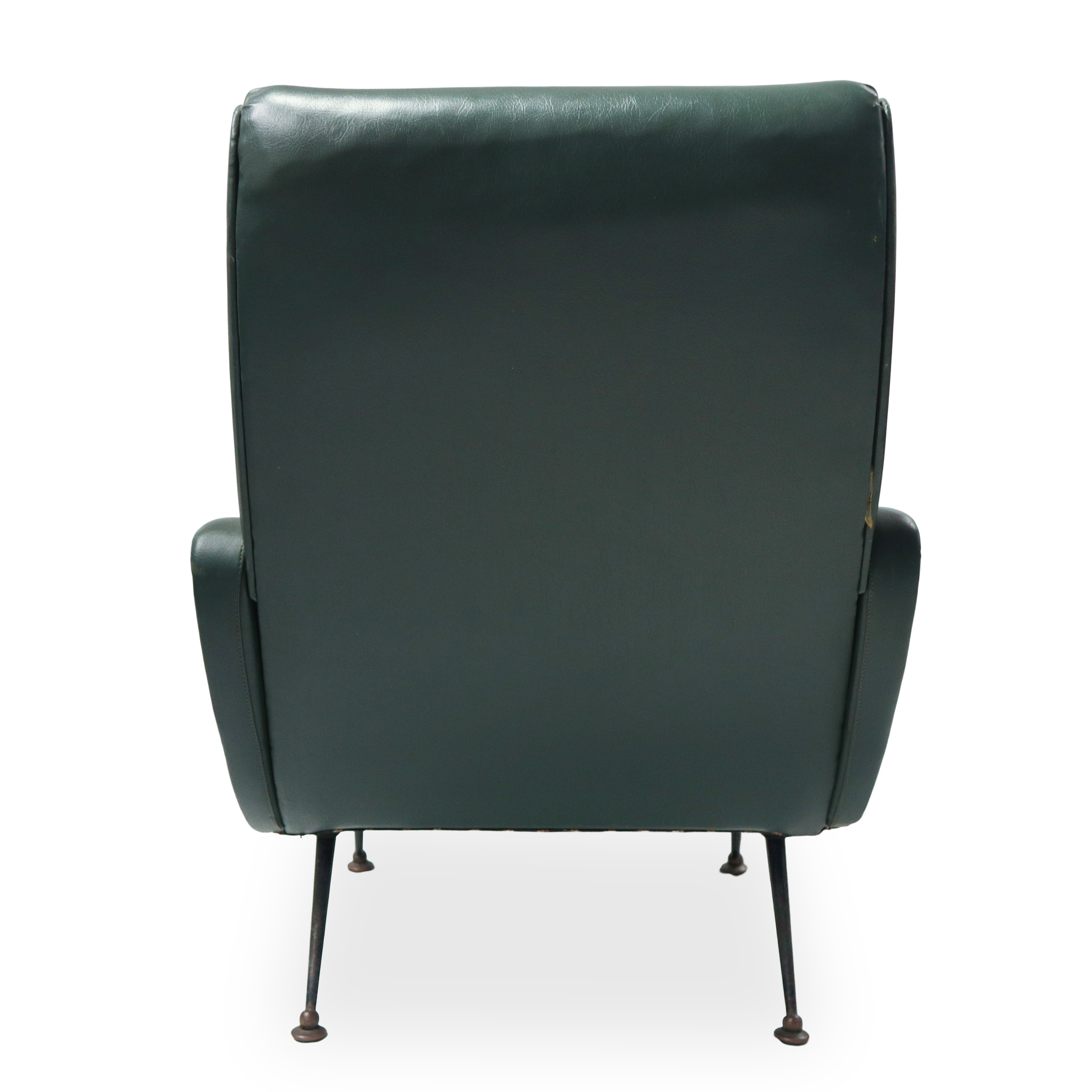 Zanuso per Arflex - Poltrona Modello Lady in Pelle Verde