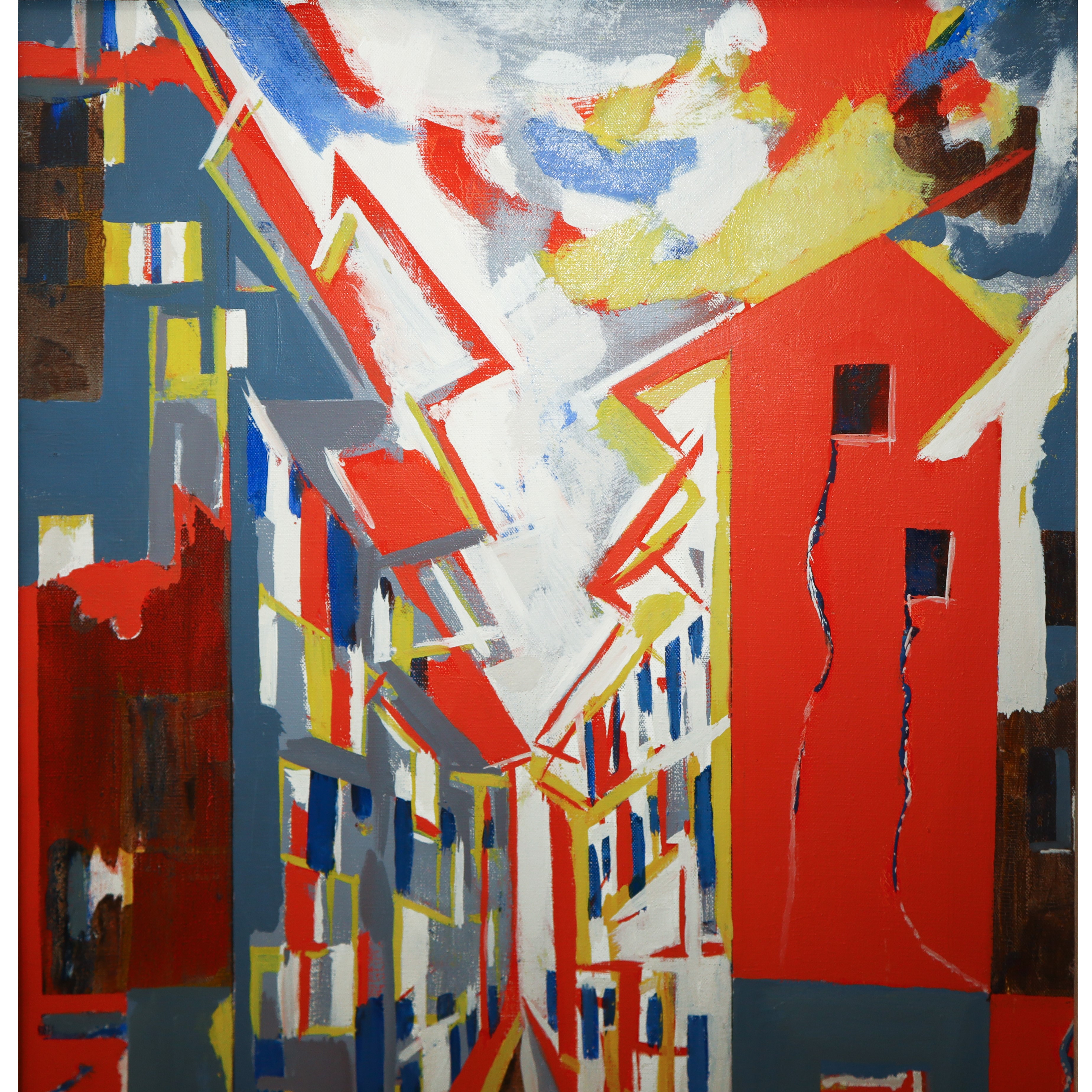 Luigi Montanarini - Viale con Case