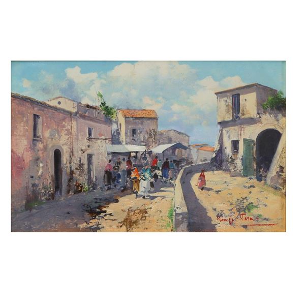 Giuseppe Tesa - Gente al mercato