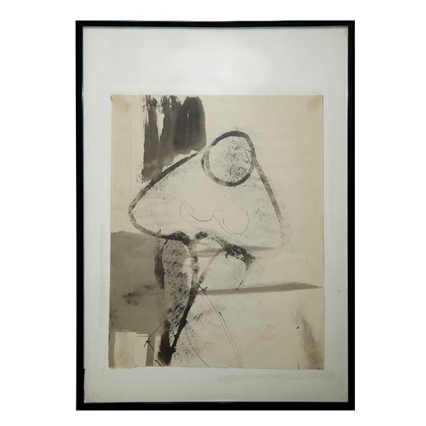 Matilde Iachelli - Figura femminile nei toni del grigio e del nero 