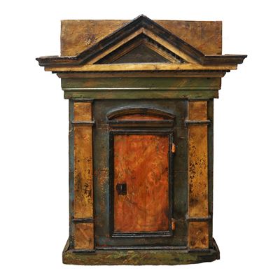 Tabernacolo laccato policromo, Sicilia XVIII secolo