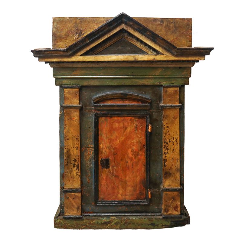 Tabernacolo laccato policromo, Sicilia XVIII secolo