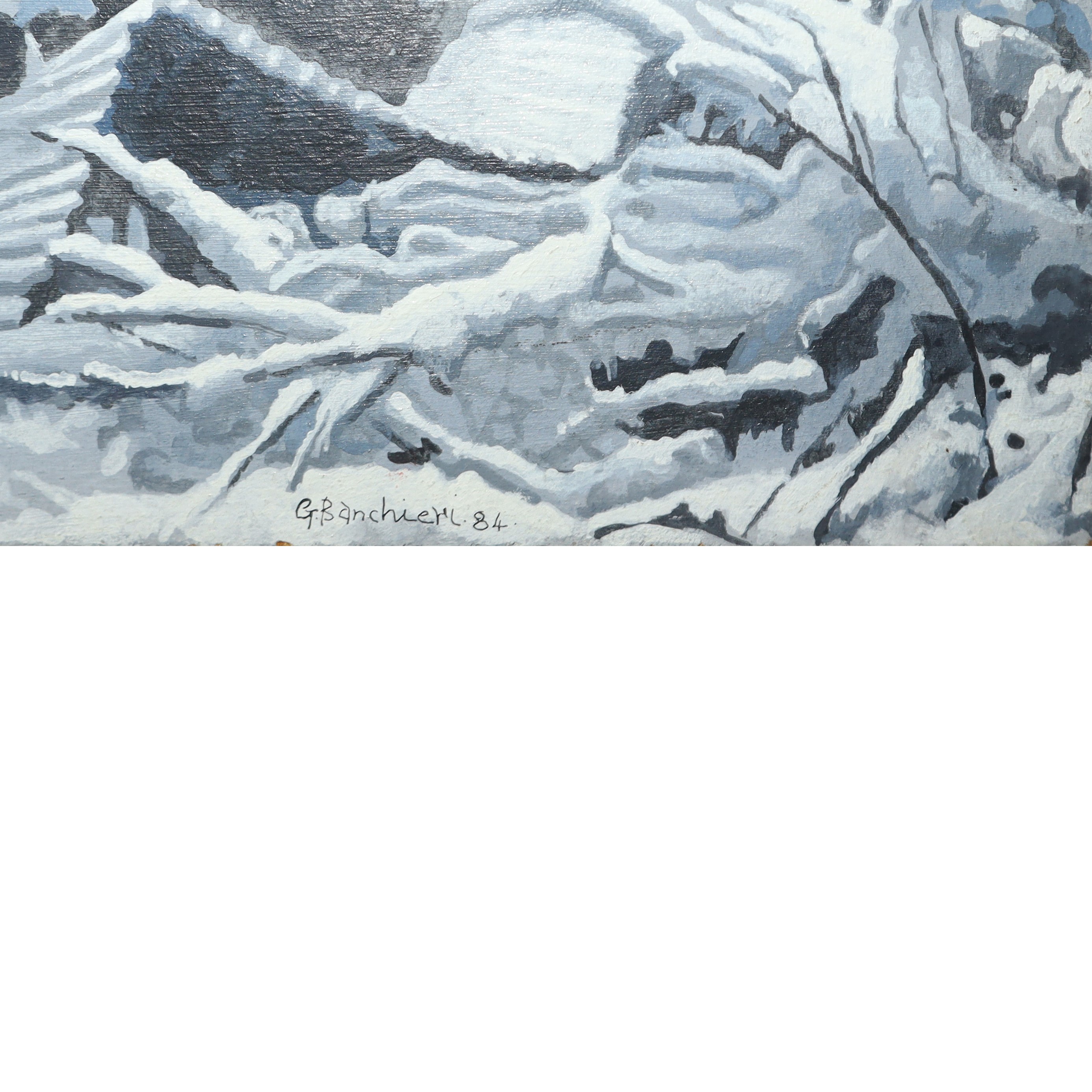 Cortile sotto la neve