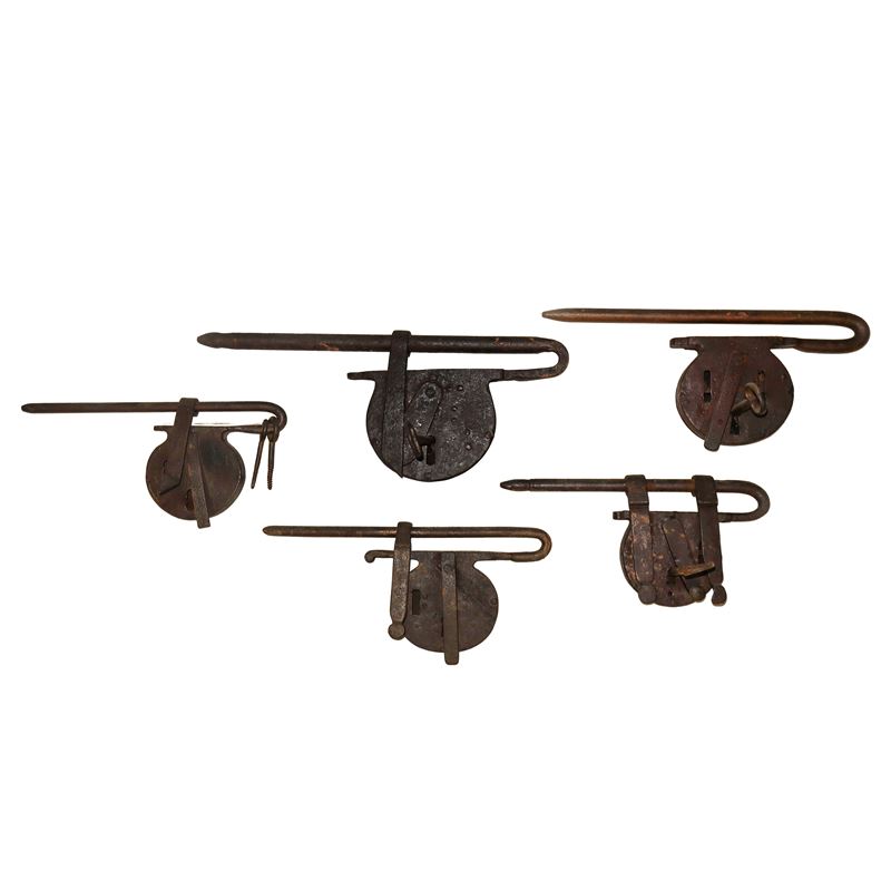 N°5 Chiusure in ferro siciliane antiche