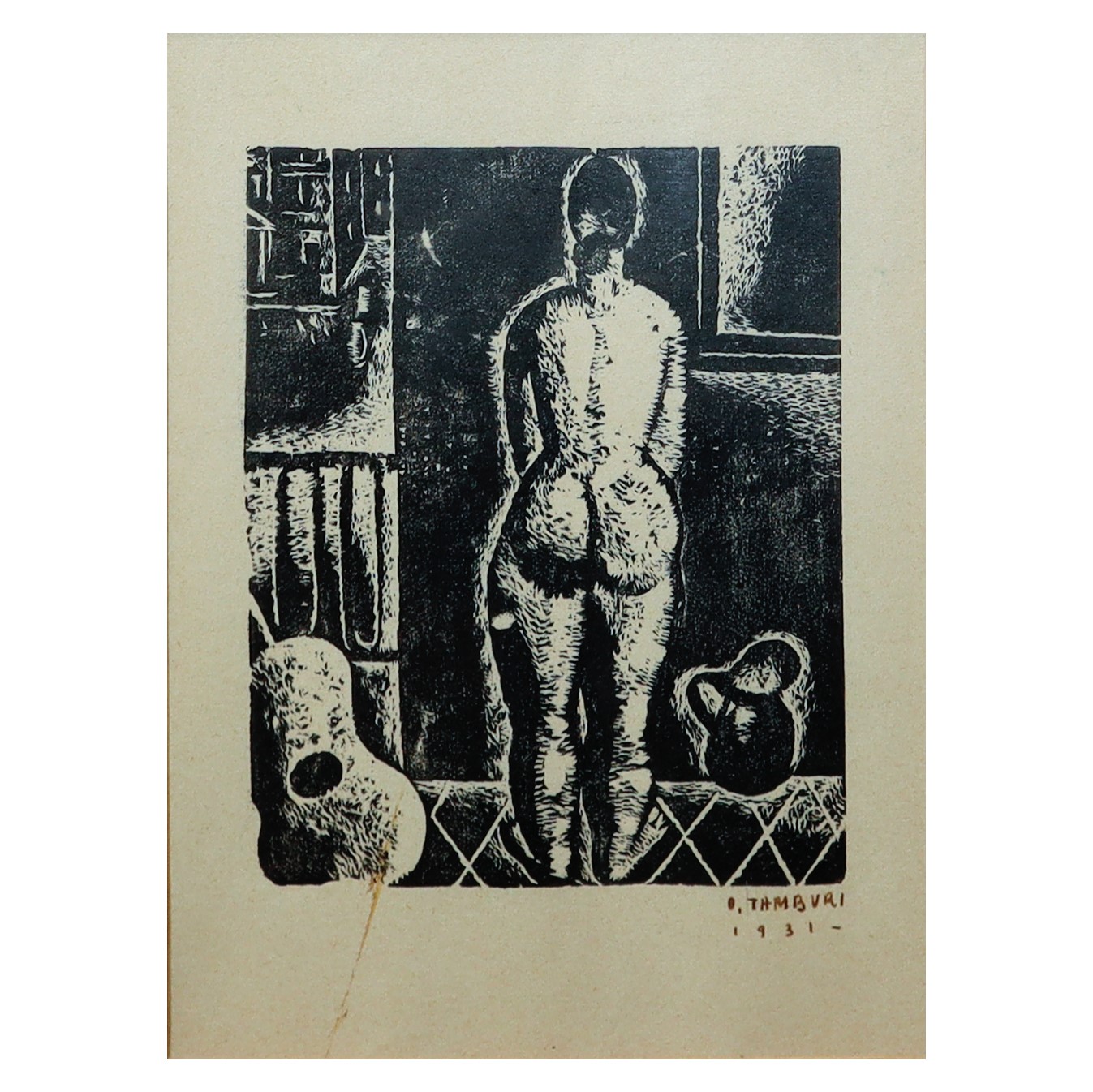 Nudo di donna di spalle